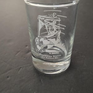 souvenir shot glass from Whaleman Statue