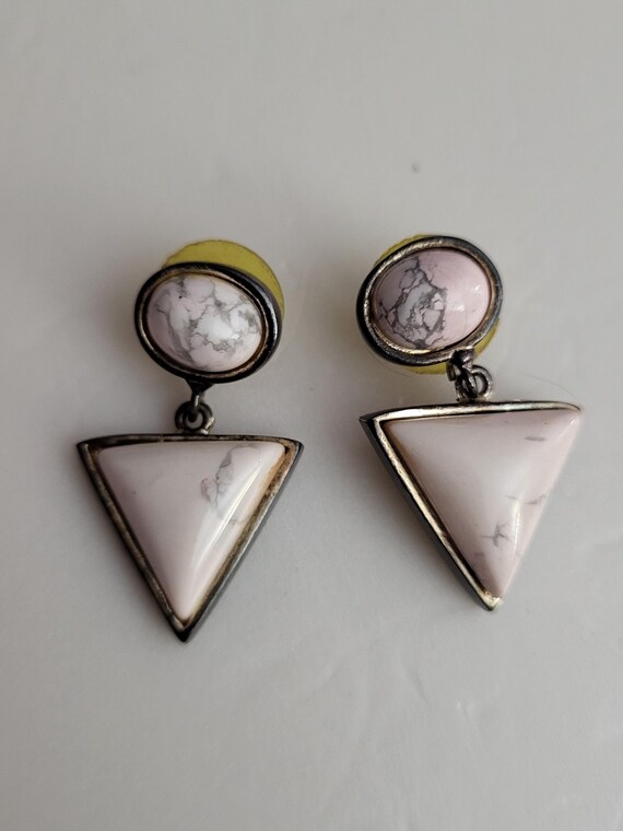 Pretty triangle dangle earrings. - image 1