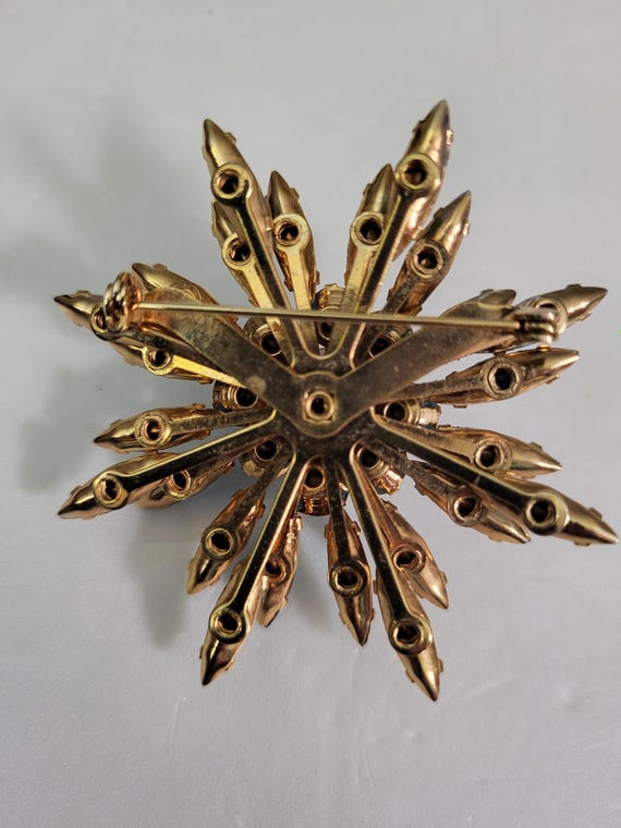 Pretty blue statement brooch - image 7