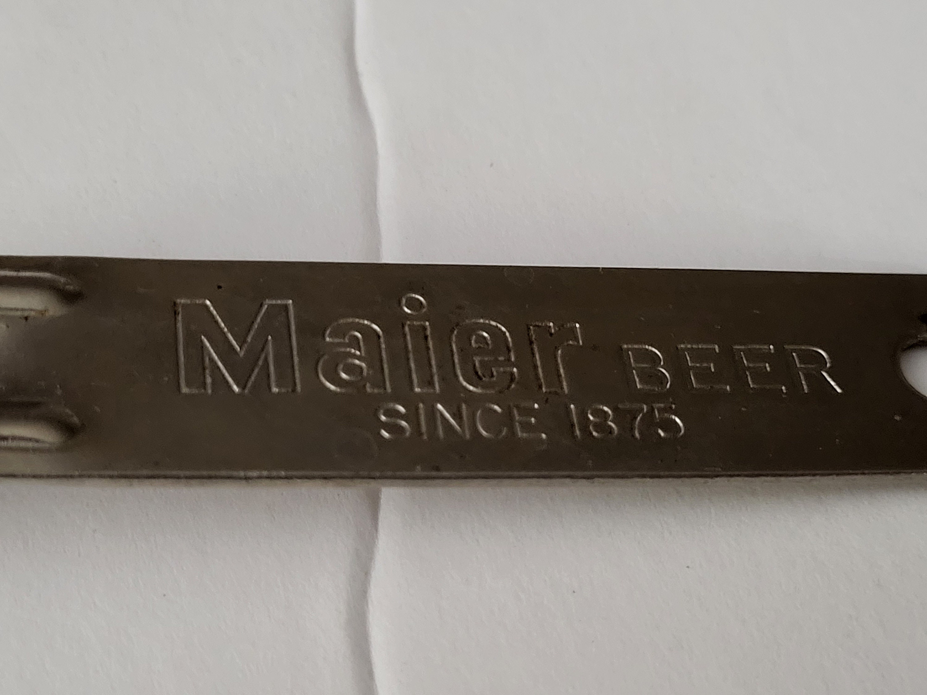 Maier beer metal can/bottle opener