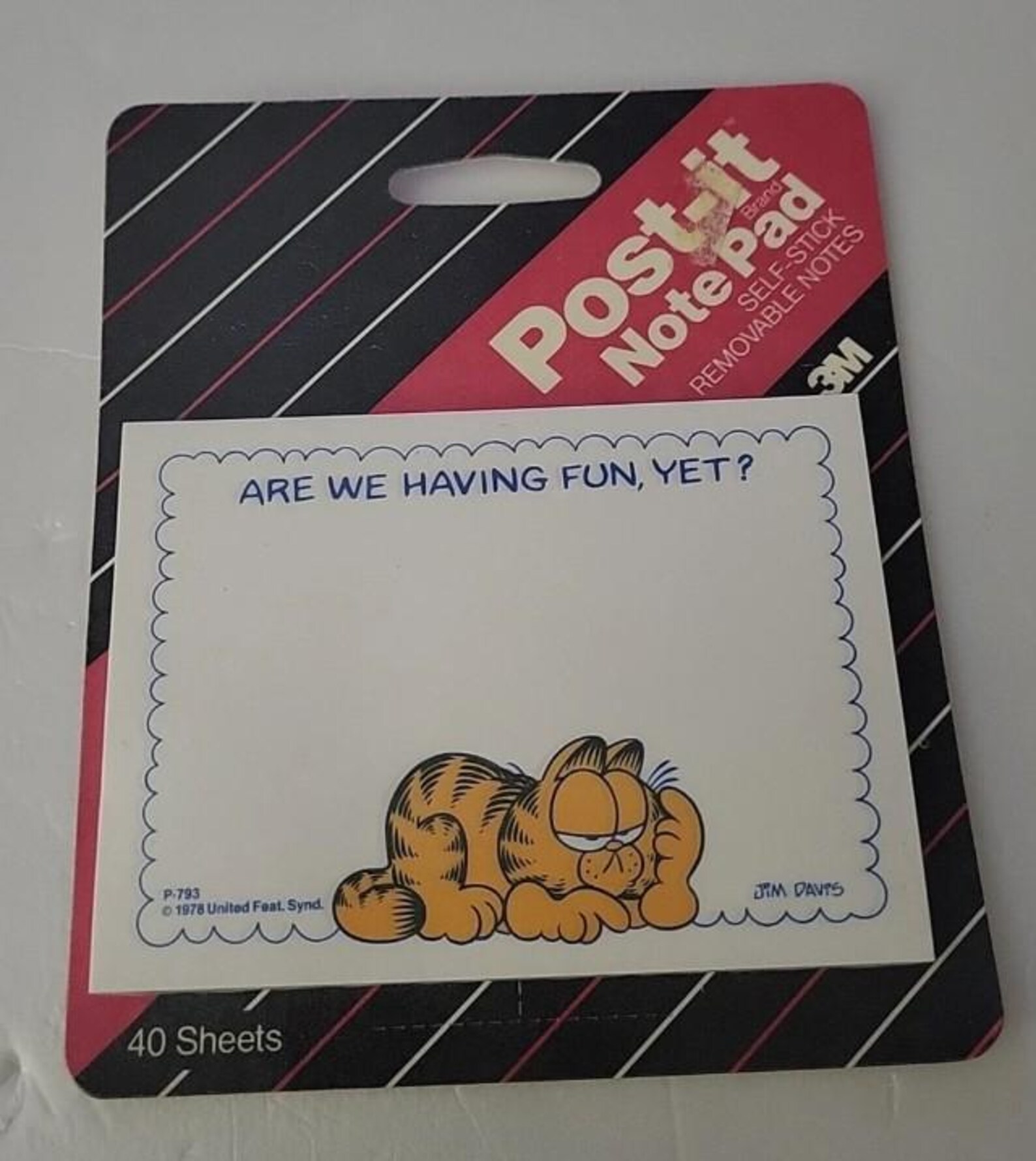 Garfield Notes Vintage Garfield Post It Notes: YOU CHOOSE - Etsy
