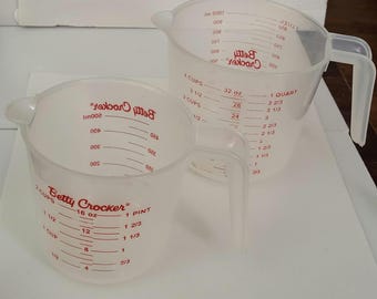 Betty Crocker Plastic Measuring Cups: YOU CHOOSE - Etsy