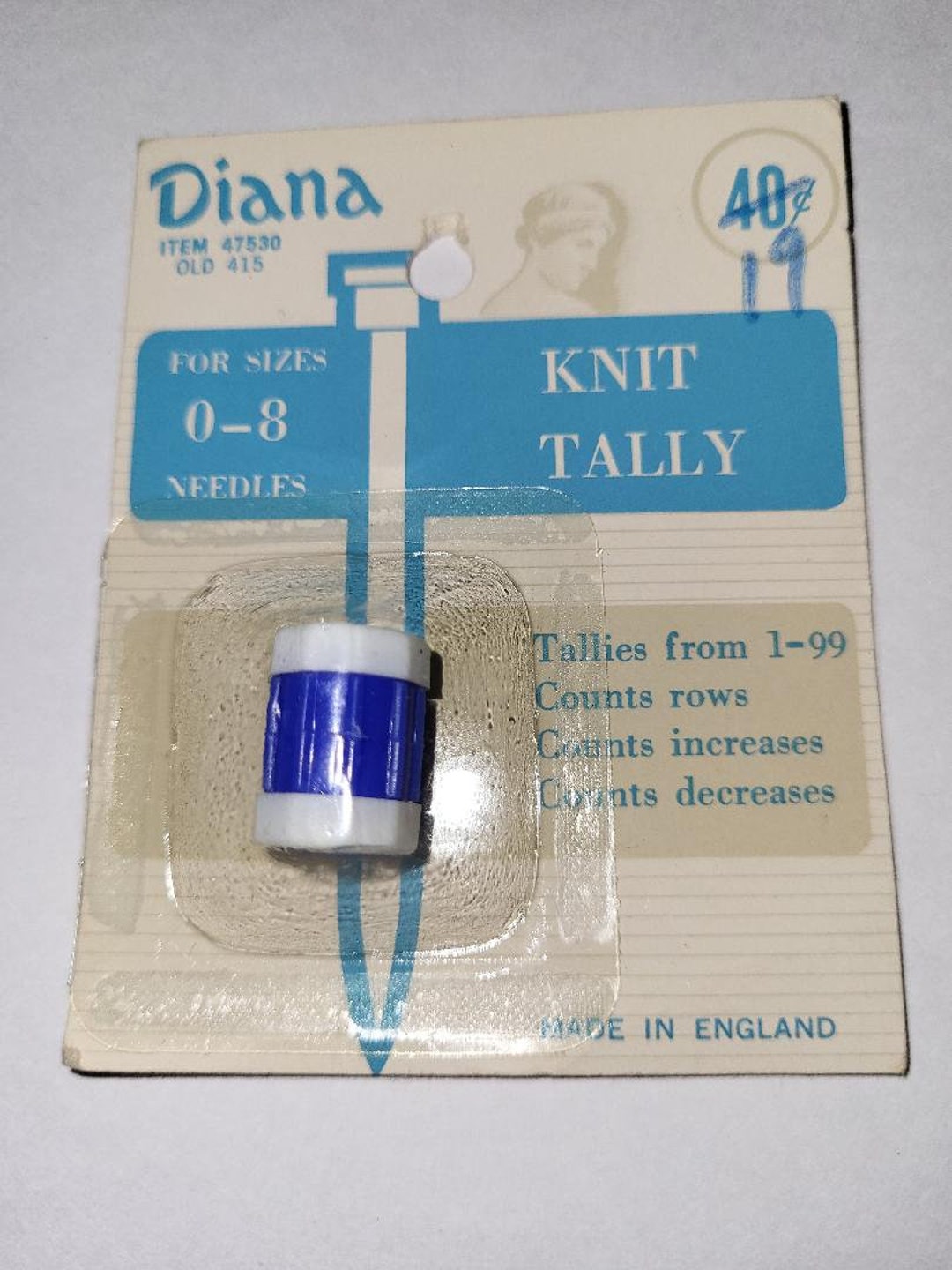 Vintage Knit Tally by Diana Etsy