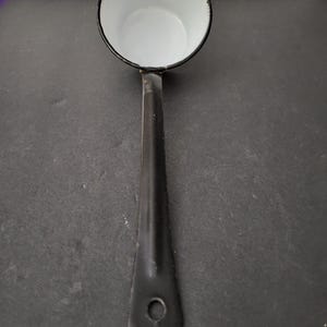 vintage enameled ladle