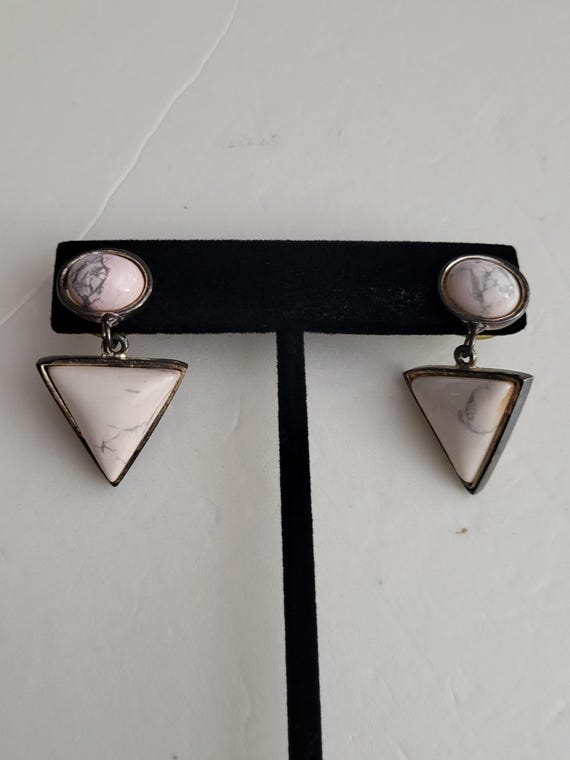Pretty triangle dangle earrings. - image 9