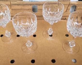 Set of 4 Mikasa vintage wine glasses