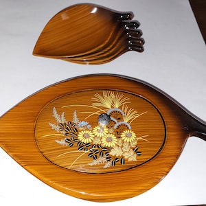 Vintage lacquered serving set