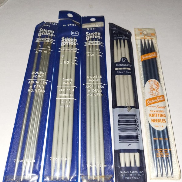 Susan Bates Double Point Knitting Needles