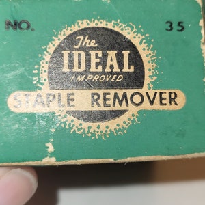Vintage Ideal staple remover no 35