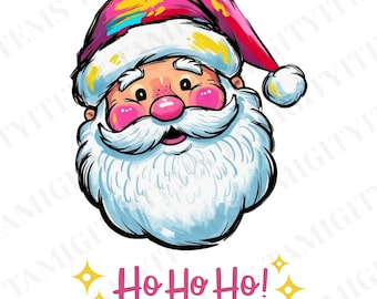Santa Png, Peppy Santa png, Christmas png, Holiday png,  Christmas Shirt Design, Christmas (Digital Download)