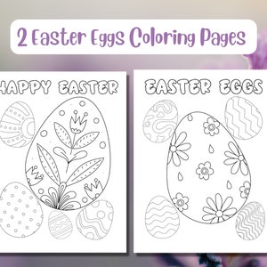 Easter Egg Coloring Pages for Toddlers and Preschool, Easter Activities,Printable Easter Coloring, Easter Coloring Pages, Spring Printable