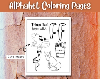 Alphabet Worksheets|Printable|Tracing Letters|Coloring|Homeschool - Teacher - Kids - Kindergarten - Prek - Toddlers | Handwriting Practice