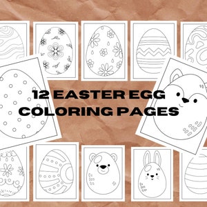 Easter Eggs Coloring Pages for Kid, Easter Coloring printable, Easter Activities Printable, Easter Craft, Easter Games