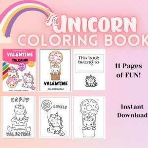 INSTANT DOWNLOAD, Unicorn Coloring Pages, Unicorn Printables, Unicorn Games, Printable Coloring Pages, Unicorn Party Birthday, DIGITAL