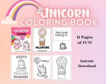 INSTANT DOWNLOAD, Unicorn Coloring Pages, Unicorn Printables, Unicorn Games, Printable Coloring Pages, Unicorn Party Birthday, DIGITAL