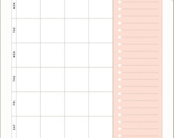 Weekly Meal Planner Printable: Minimalist Food Planning Worksheet (PDF Download)