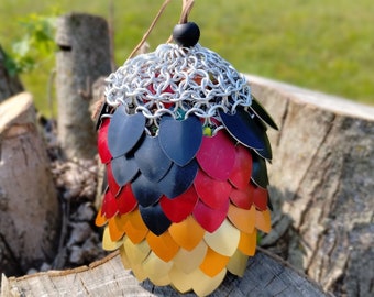 Flame Scalemail Dice Bag/Pouch