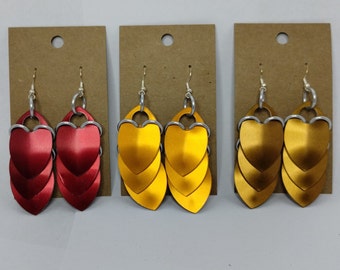 Linear Scalemail Earrings