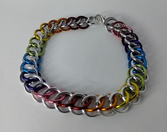 Rainbow Half-Persian 3-in-1 chainmail bracelet/ anklet