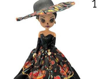 Catrina Doll- Mexican Catrinas-Halloween /Monster Doll/Gothic Doll/gothic dolls/Dark Dolls