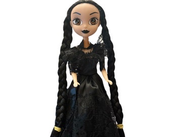 Wednesday Addams/Wednesday doll/Merlina Addams Doll/ Mexican Doll Merlina/collection doll/Unique Gift/Trend