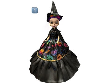Catrina Doll- Catrinas Mexicanas-Halloween /Monster Doll/Gothic Doll/muñecas Goticas/Dark Dolls/Hispanic doll