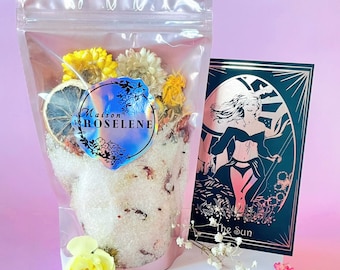 The Sun Ritual Bath Salt: Aromatherapy, Dried Flowers, Essential Oils