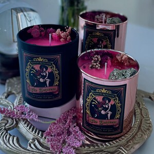 Keizerin tarotkaars | Rituele kaars pyrietkristal voor overvloed en voorspoed | Godinnenspreuk | Inclusief tarotkaart en gids