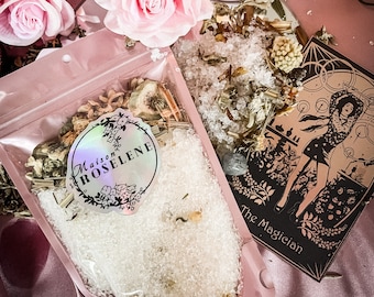 The Magician Ritual Bath Salt: Aromatherapy Spiritual Cleanse with Tarot Card