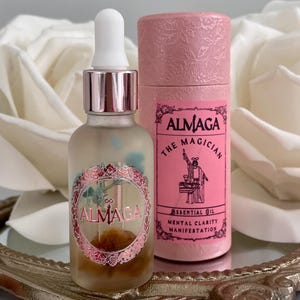 Essential Oil for Mental Clarity | The Magician Tarot Dropper Oil | Empowerment and Manifestation Ritual Oil with Tarot Card