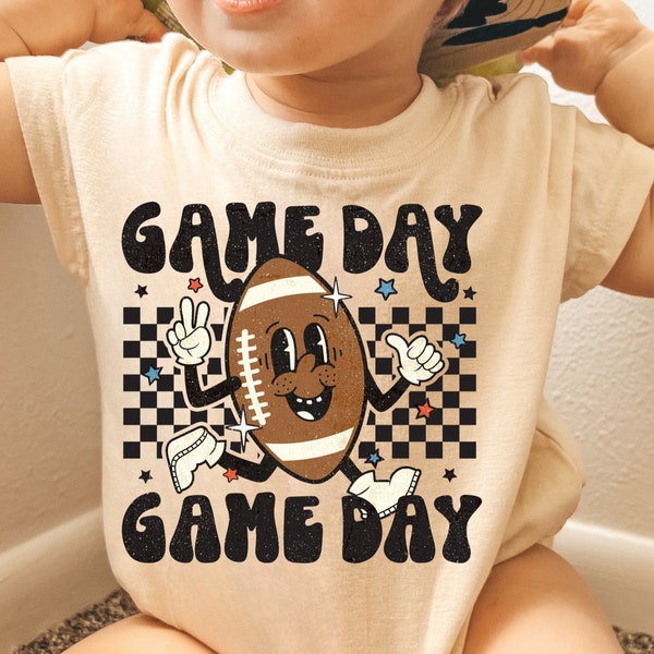 Itsy Bitsy Baby Boys Striped Game Day Romper - Red