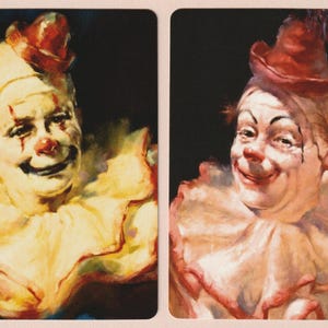 Happy Clowns – Set of Two Modern Poker Size Swap Playing Cards MINT
