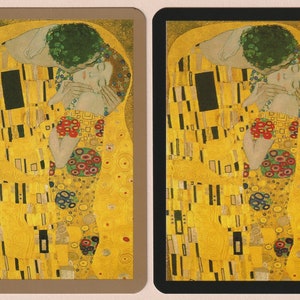 Klimt The Kiss – Pair of Genuine Bridge Size Swap Playing Cards MINT