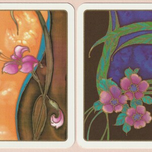 Floral Arrangement – Pair of Genuine Bridge Size Swap Playing Cards MINT