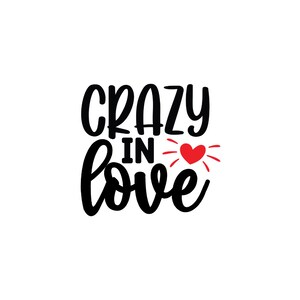 Verrückte Liebe SVG, Valentinstag SVG, niedliche Valentines svg, geschnittene Datei für Cricut, Cricut svg, Herz svg, valentines svg Bundle