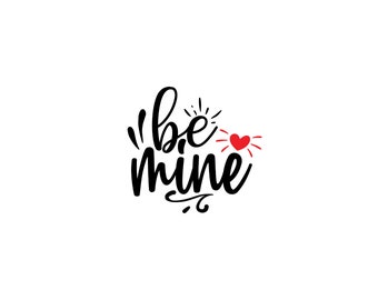 Be Mine Svg, Heart Svg, Split Wavy Valentines Day Svg Files, Valentines ...