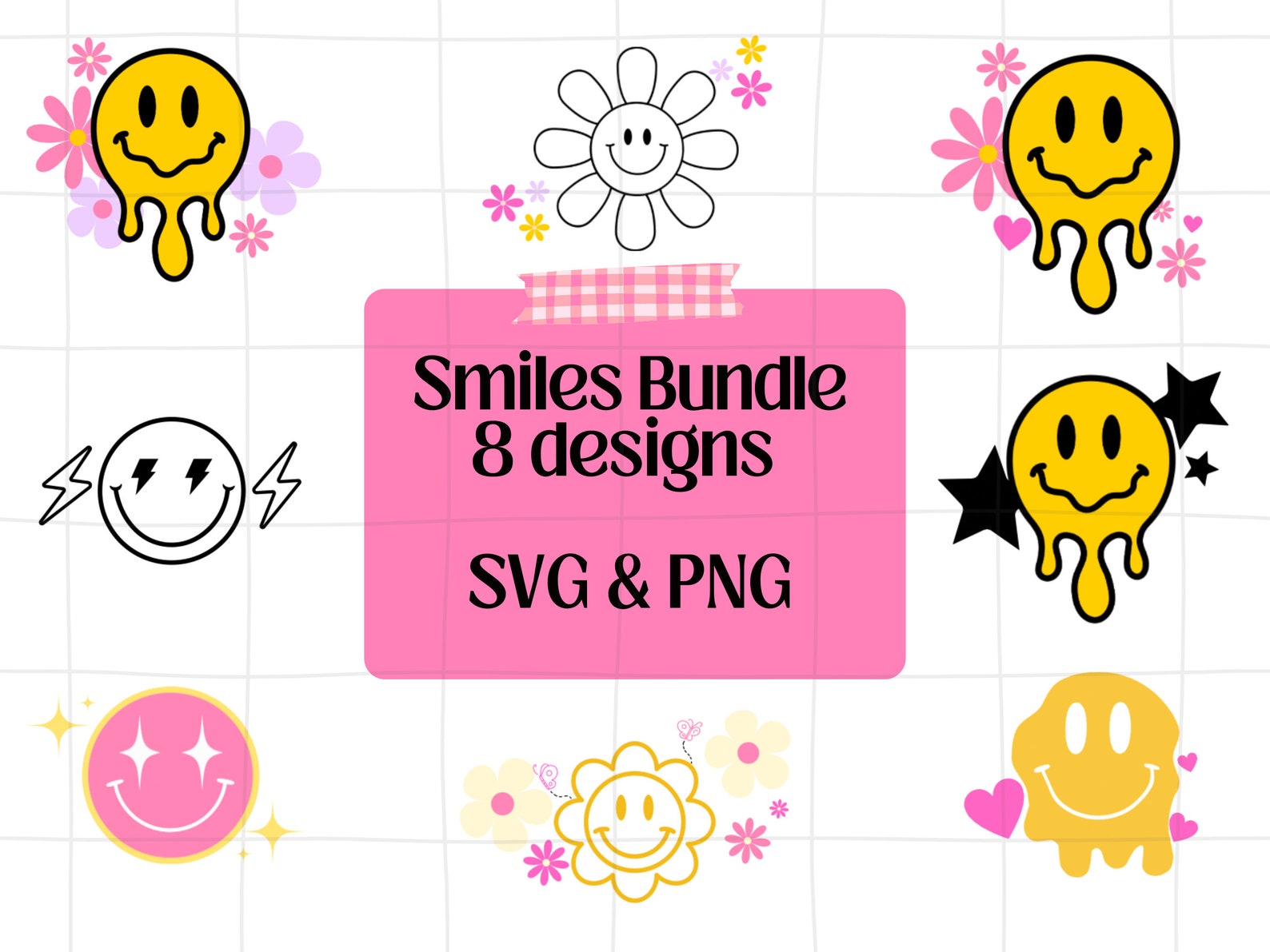 Smiley Face Svg, Smiley Svg, Drippy Smiley Svg, Melting Smiley Svg
