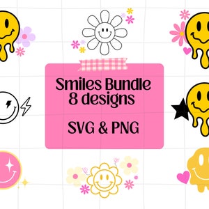 Smiley face svg, smiley svg, drippy smiley svg, melting smiley svg, checkered smiley svg, happy face svg, emoji svg, trendy svg png cut file