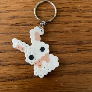 white bunny fuse bead