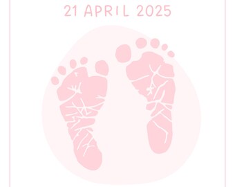 Custom Baby Birth Stats Poster • Nursery Decor (Digital Download)