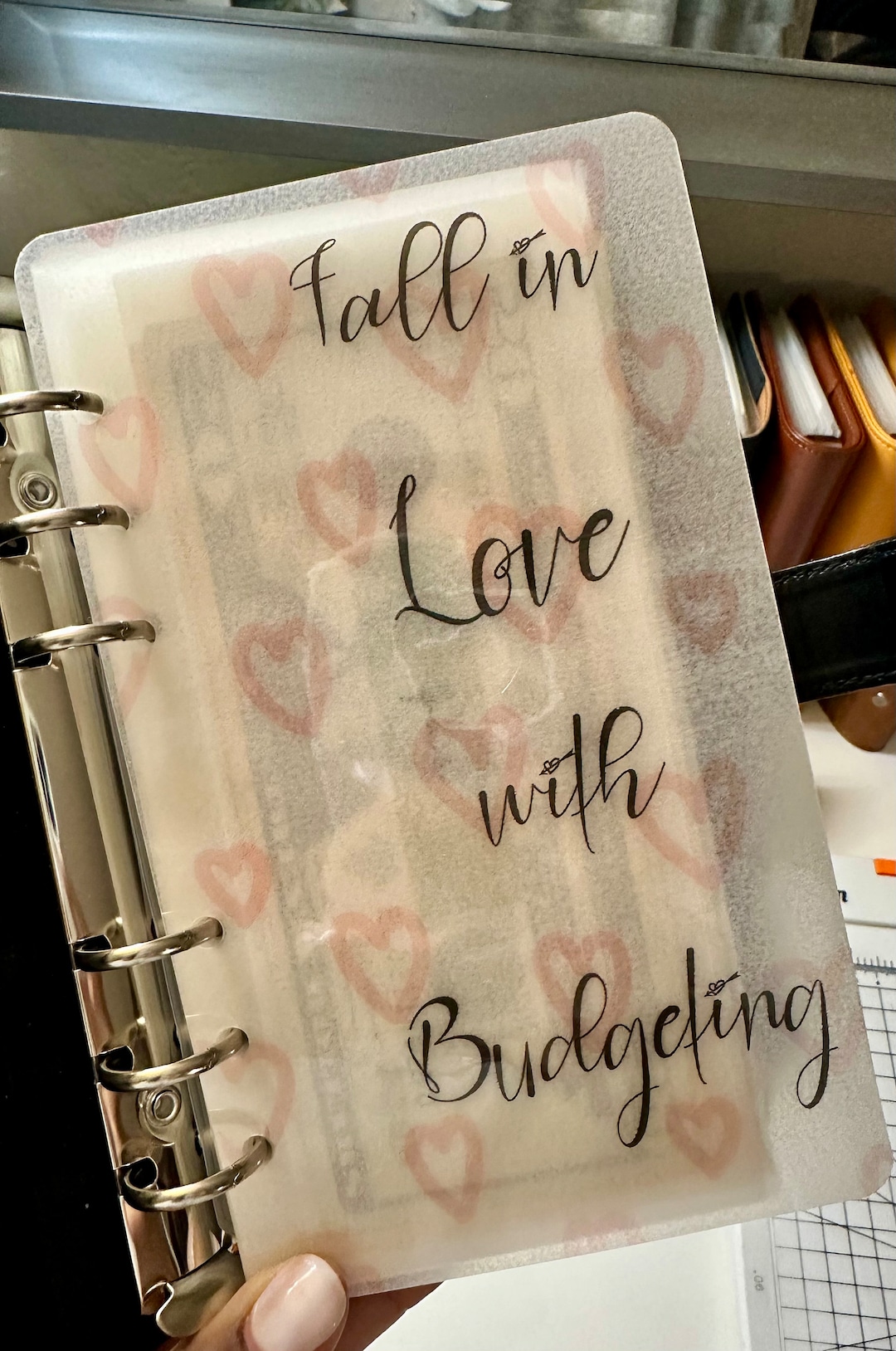 Laminated A6 Vellum Valentine Dashboard Vellum Dashboard Etsy