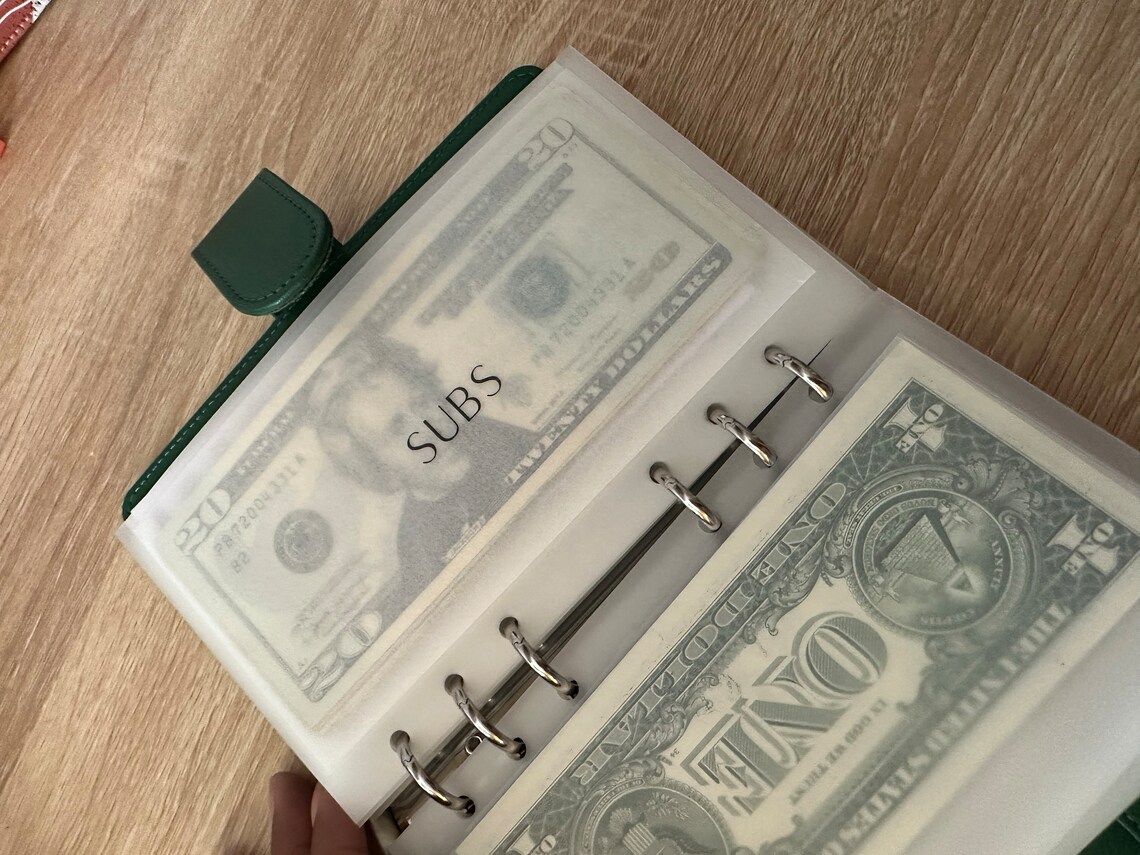 Vellum Cash Envelopes Customizable A6 Cash Envelopes Etsy