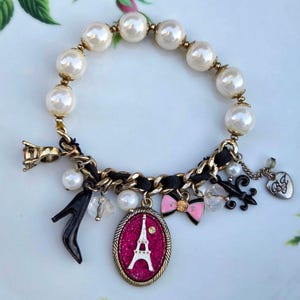Pink Eiffel Bracelet - Etsy display picture 3