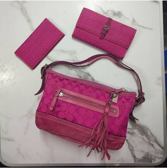 Coach | Bags | Hot Pink Coach Pursetote | Poshmark