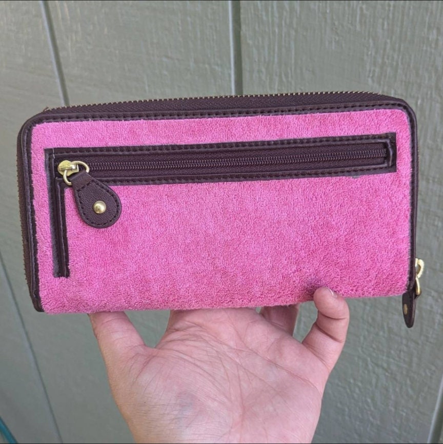 レア品 Juicy Couture Y2K Juicy Wallet CLASSIC Y2K JUICY COUTURE VELOUR & GEM BLUE PURPLE WALLET