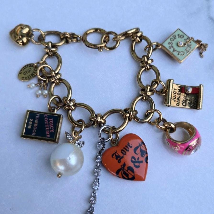 Juicy Couture Y2K Graduation 2010 Limited Edition Goldtone Vintage