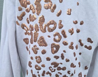 JUICY COUTURE★Leopard Logo Flock Print T-shirt JC198 JUICY COUTURE Leopard Cheetah Cat Print NIGHTGOWN Sleep T