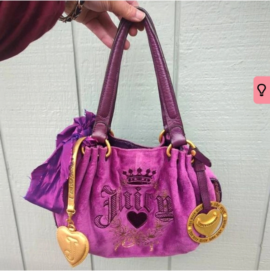 Juicy Couture Velour Daydreamer Handbag Tote, Purple Leopard | Bags, Juicy  couture bags, Juicy couture handbags