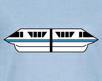 Monorail Digital Cut Files | Cricut | Silhouette Cameo | Svg Cut Files | Digital Files | PDF | Eps | DXF | PNG | Amusement Park
