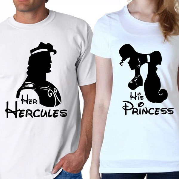 Her Hercules His Princess Couples Set Cut Files | Cricut | Silhouette Cameo | SvG | Digital Files | PDF | Eps | DXF | PNG | Hercules